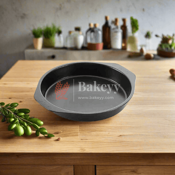 Non-Stick Round Cake Pan || Premium Baking Tin with Easy Grip Handles  ||