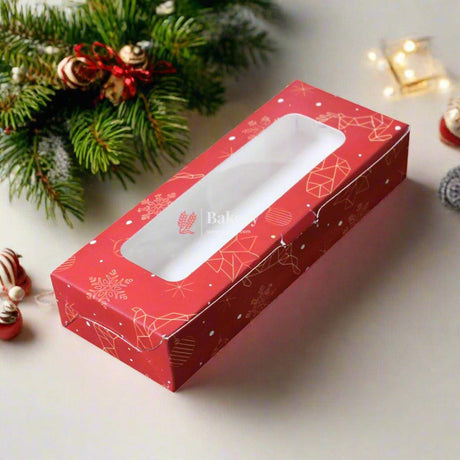 2 Brownie Box | Christmas Red | With Window - Bakeyy.com - India - {{ variant.name }}