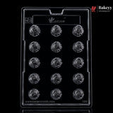 Mould 199 | 15 Cavity Spiral Shell Chocolate Mould for Pralines & Bonbons | Pack of 1