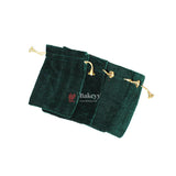 16x20 cm | Velvet Drawstring Potli Bag | Green Colour | Pack of 10 | Luxurious Gift & Storage Pouch | - Bakeyy.com - India - 16x20 cm | Velvet Drawstring Potli Bag | Green Colour | Pack of 10 | Luxurious Gift & Storage Pouch | - Default Title