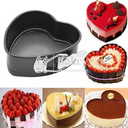 3 Pcs Heart Cake Mould 20cm 22cm 24cm Bakeyy