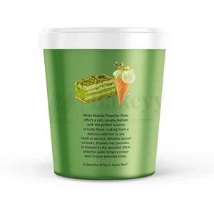 Micks Nutalia Pistachio Paste with kunafa | 1 Kg - Bakeyy.com - India - Micks Nutalia Pistachio Paste with kunafa | 1 Kg - Default Title