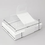 Double Wall Hamper Box with Fit in Transparent Lid and  Handle| Pack of 10