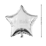 Silver Star Foil Balloon| Pack of 2