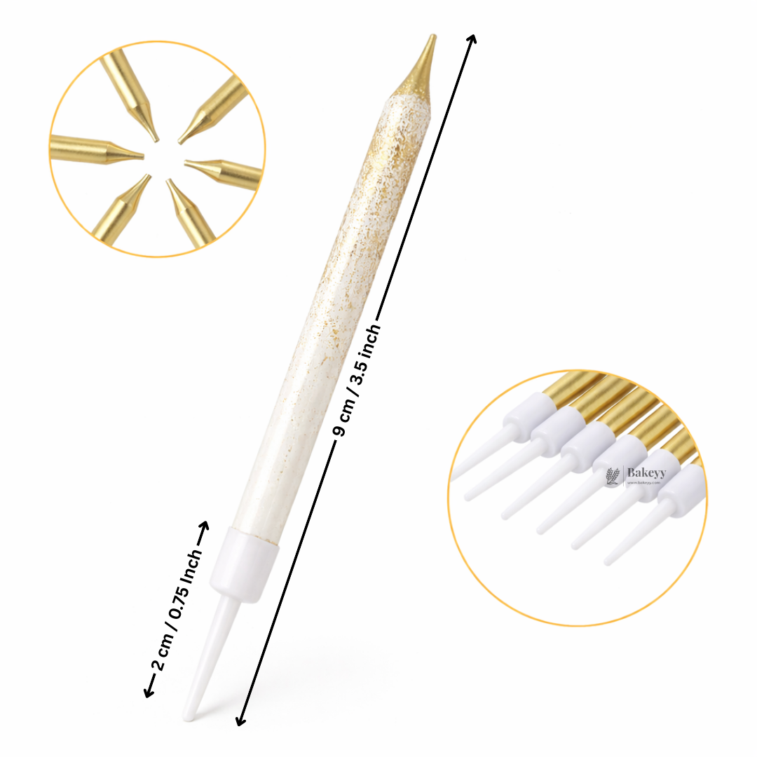 Dual Tone Metallic Candles | Glitter Candles | Birthday Decor