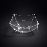 Clear Square Curved Dessert Bowl | Pack of 50