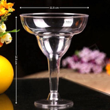 Clear Margarita Cocktail Glass | Acrylic Glass | Pack of 10