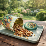 Elephant & Camel Printed Decorative Metal Tin Box | 1 Piece