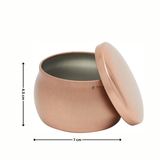 Rose Gold Candle Tin Box | Empty Decorative Tin Box | Candy Box | Gift Box | Pack Of 12