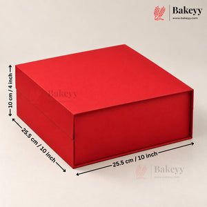 Premium Red Color Collapsible Magnetic Lid Gift Box | Pack of 1