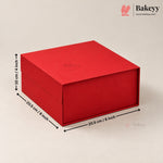 Premium Red Color Collapsible Magnetic Lid Gift Box | Pack of 1