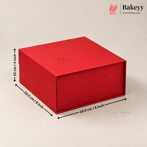 Premium Red Color Collapsible Magnetic Lid Gift Box | Pack of 1