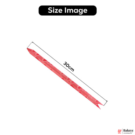 Premium Dark Red Pull Up Ribbon for Gift Wrapping – Glossy Finish with Golden Edge (Pack of 10) - Bakeyy.com - India - Premium Dark Red Pull Up Ribbon for Gift Wrapping – Glossy Finish with Golden Edge (Pack of 10) - 30cm