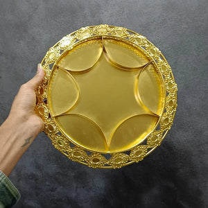 30cmLuxuriousGold-Plated6-PartitionServingTrayPackof1_4 - Bakeyy.com