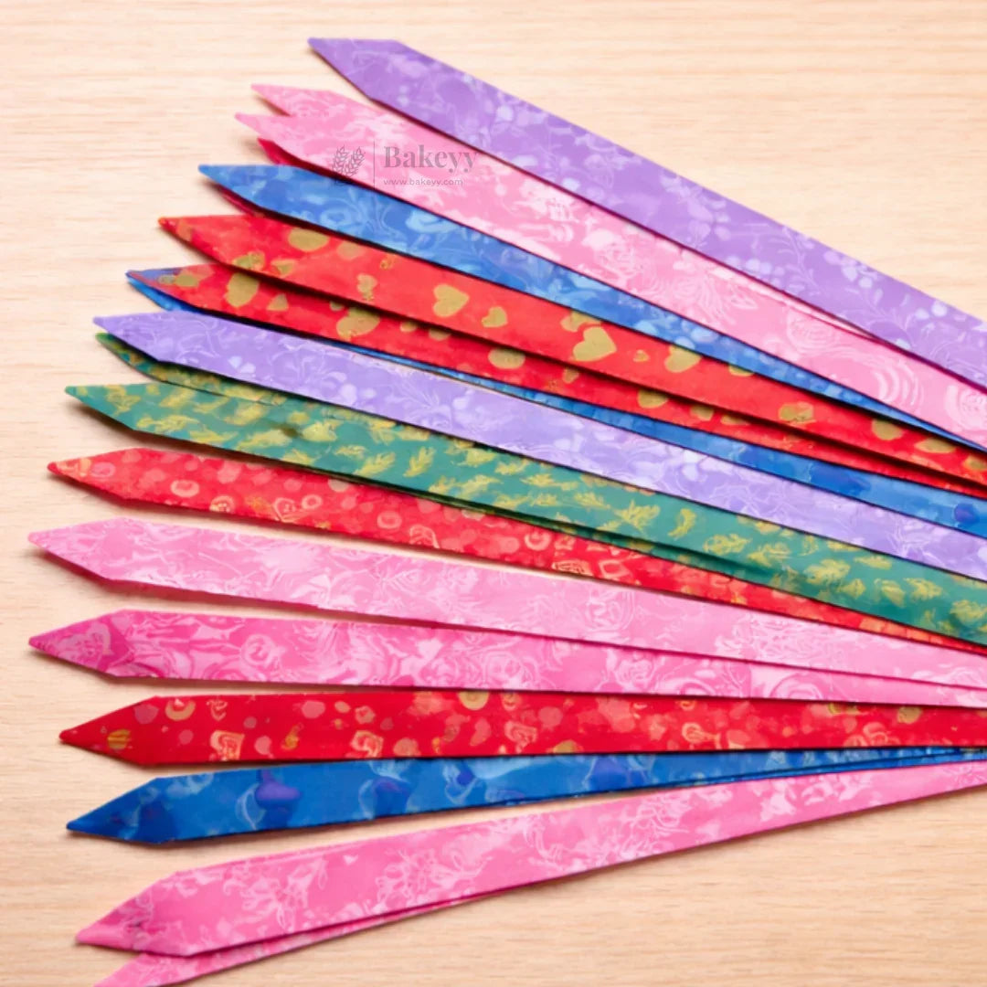 30 cm Pull Up Gift Ribbon Bow | Decorative Pre-Cut Ribbon Strips | Easy Self-Tie Decorative Ribbon for Gift Wrapping & Hampers | Multiple Colours Available | Pack of 10 - Bakeyy.com - India - 30 cm Pull Up Gift Ribbon Bow | Decorative Pre-Cut Ribbon Strips | Easy Self-Tie Decorative Ribbon for Gift Wrapping & Hampers | Multiple Colours Available | Pack of 10 - Design 1 20.00