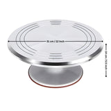 Cake Turntable with Non-Slip Base | Smooth Rotating Cake Decorating Stand | Heavy-Duty Baking Tool | Pack of 1
