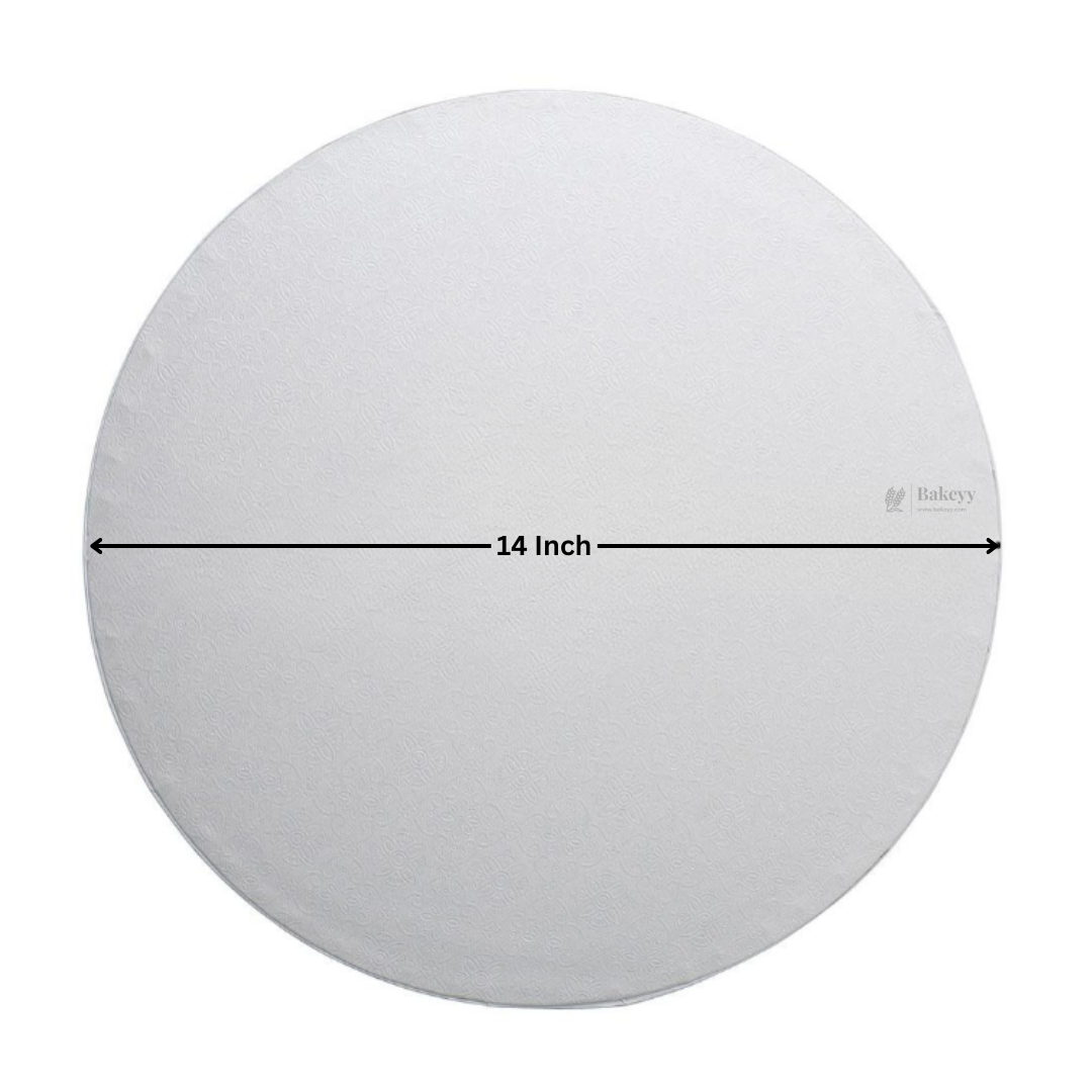 Round Drum Cake Board | Heavy Duty Cake Base | Gold, Black and White