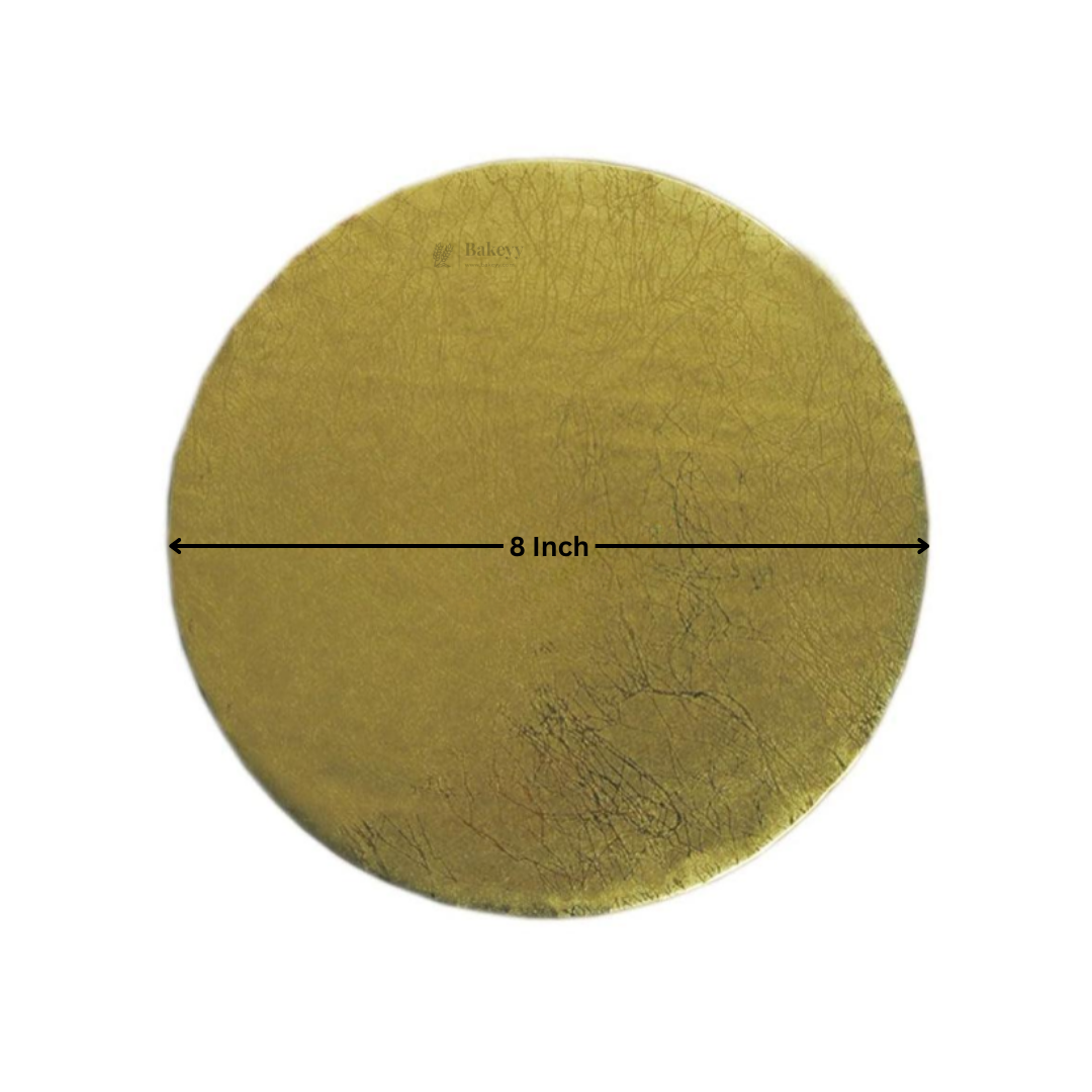 Round Drum Cake Board | Heavy Duty Cake Base | Gold, Black and White