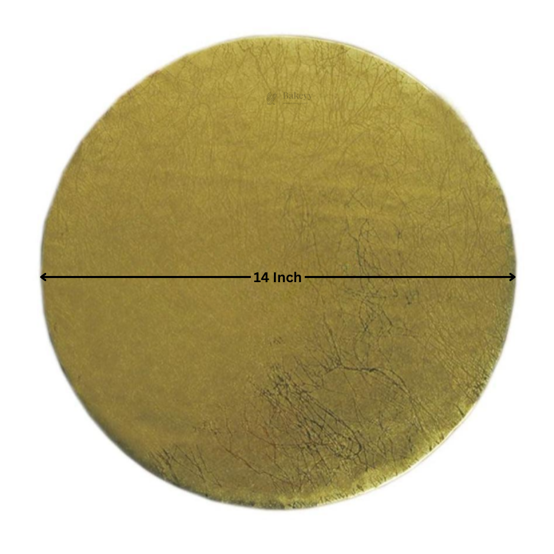 Round Drum Cake Board | Heavy Duty Cake Base | Gold, Black and White
