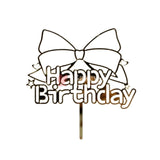 4" inch Happy Birthday Cake Topper - Bakeyy.com - India - 4" inch Happy Birthday Cake Topper - Default Title