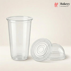 350ml | Cookie Cup With Dome Lid | Transparent Dessert Packaging Jar | Pack of 50
