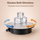 360° Electric Mirror Turntable with Dual Power Option | USB & D Battery | 2–4 RPM Rotating Display Stand | Pack of 1