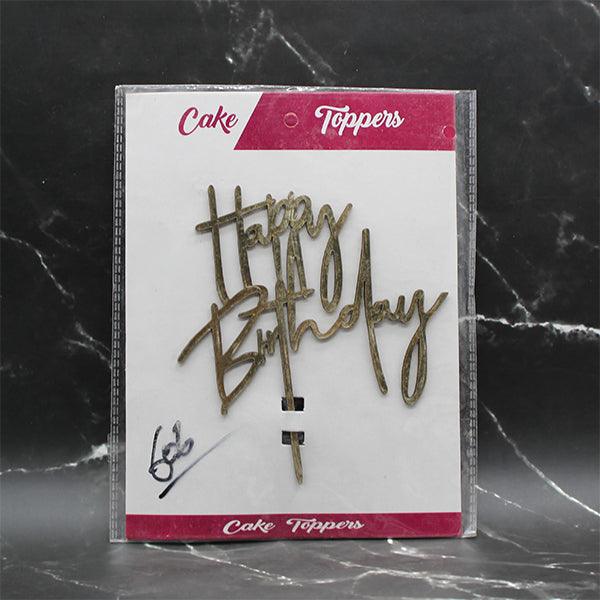 Cake Topper | Happy Birthday - Bakeyy.com