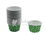 3830 Green Polka Dot Muffin Cup |Pack of 100 | Curl Edge | Cupcake Liner | Small - Bakeyy.com - India - 3830 Green Polka Dot Muffin Cup |Pack of 100 | Curl Edge | Cupcake Liner | Small - Default Title