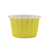 3830 Plain yellow Muffin Cup | Curl Edge | Cupcake Liner | Small | pack Of 100 - Bakeyy.com - India - 3830 Plain yellow Muffin Cup | Curl Edge | Cupcake Liner | Small | pack Of 100 - Default Title