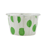 3830 Polka Dot Green Muffin Cup | Curl Edge | Cupcake Liner | Small | pack Of 100 - Bakeyy.com - India - 3830 Polka Dot Green Muffin Cup | Curl Edge | Cupcake Liner | Small | pack Of 100 - Default Title