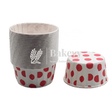 3830 Red Dotted Muffin Cup| Pack of 100 | Curl Edge | Cupcake Liner | Small - Bakeyy.com - India - 3830 Red Dotted Muffin Cup| Pack of 100 | Curl Edge | Cupcake Liner | Small - Default Title