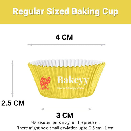 7 CM Gold Colour Cupcake Liners | 500 pcs | Baking Cup - Bakeyy.com - India - 7 CM Gold Colour Cupcake Liners | 500 pcs | Baking Cup - Default Title