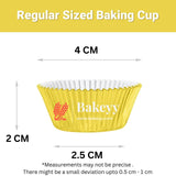 6 CM Gold Colour Cupcake Liners | 1000 pcs | Baking Cup - Bakeyy.com - India - 6 CM Gold Colour Cupcake Liners | 1000 pcs | Baking Cup - Default Title