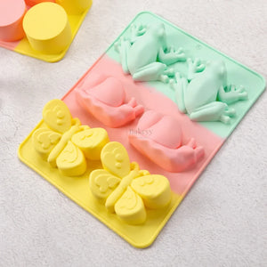 3DButterflyCrabFrogSiliconeChocolateMouldAnimalShapeCandy_DessertMould_1 - Bakeyy.com