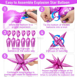 3D Spiky Star Foil Balloon – Premium Party Backdrop Balloon  Pack of 1