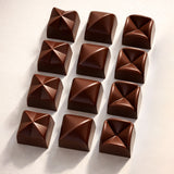 15 Cavity | 3 Design Faceted Pyramid Diamond Silicone Chocolate Mould | Pack of 1