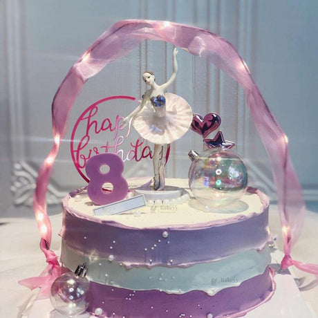 3 Pc | Ballerina Girl Cake Topper Set | Pack of 1