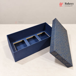 3 Tin | Rectangle Hamper Gift Box | 3 Colors | Pack of 1