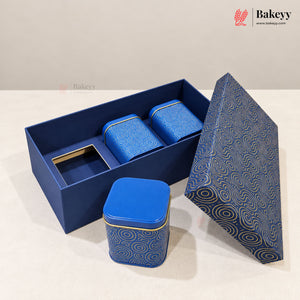3 Tin | Rectangle Hamper Gift Box | 3 Colors | Pack of 1