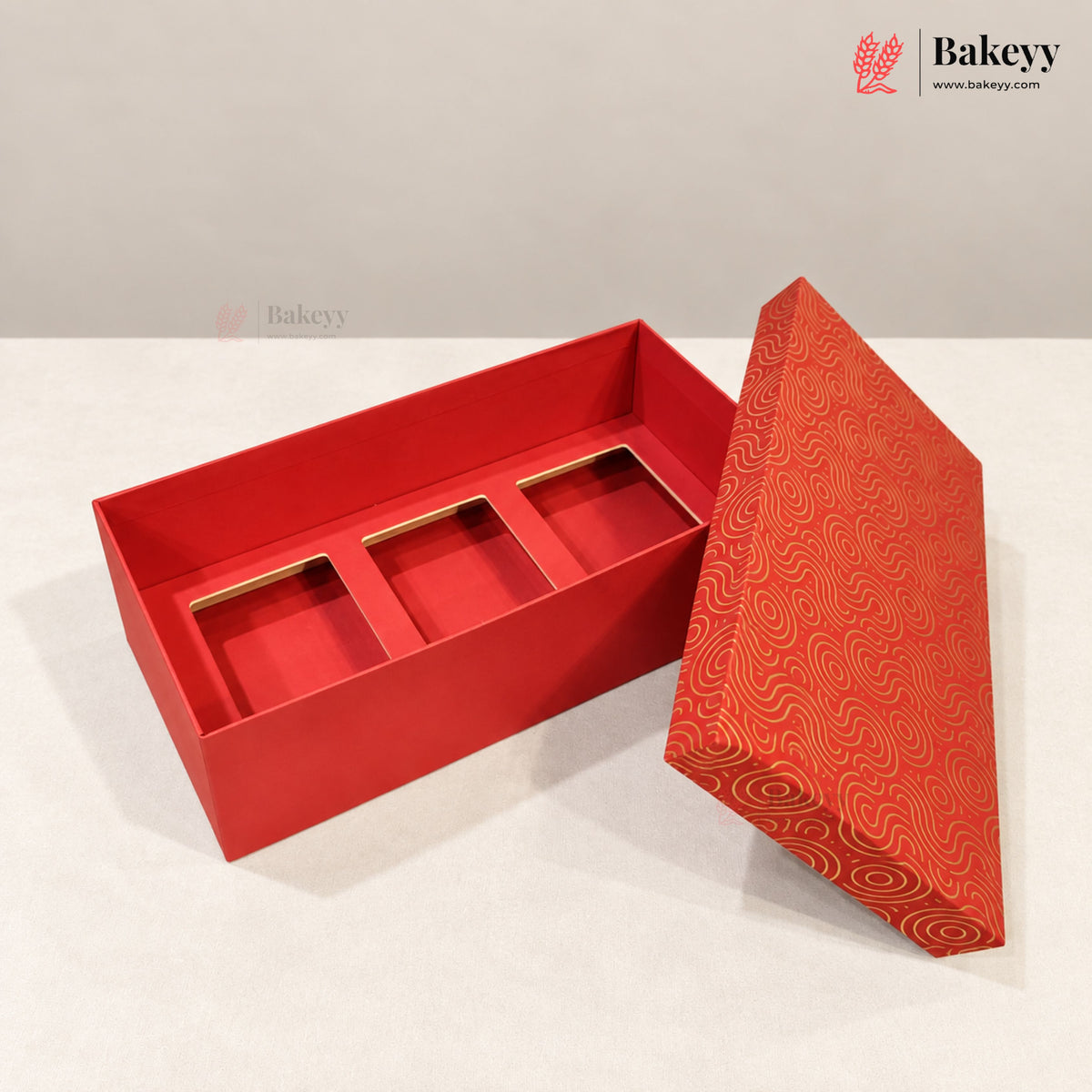 3 Tin | Rectangle Hamper Gift Box | 3 Colors | Pack of 1