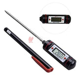 Black Food Thermometer, Digital Cooking Round Instant Read Meat Kitchen Thermometer With Pen | TP 1 - Bakeyy.com - India - Black Food Thermometer, Digital Cooking Round Instant Read Meat Kitchen Thermometer With Pen | TP 1 - Default Title