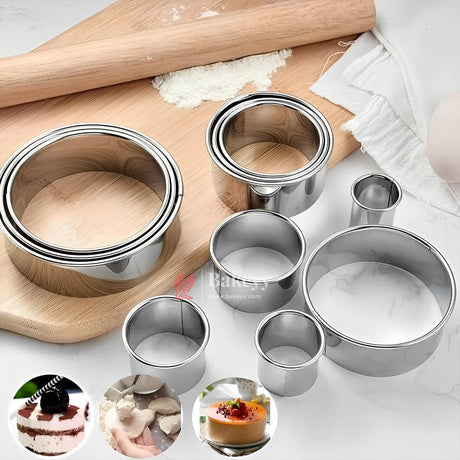 Stainless Steel Round Cake Cutter Set – Multi-Size Cookie and Pastry Molds ( set of 11 cutters ) - Bakeyy.com - India - Stainless Steel Round Cake Cutter Set – Multi-Size Cookie and Pastry Molds ( set of 11 cutters ) - Default Title