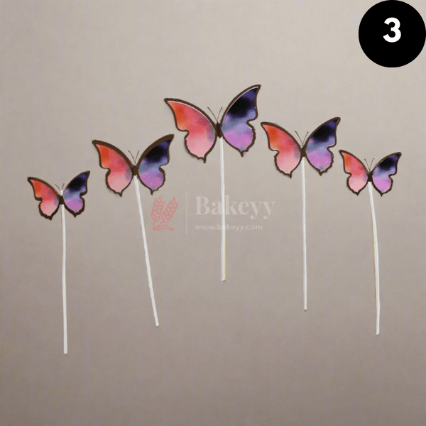 10 pcs butterfly Birthday Cake Topper| decoration Toppers| Bday Decorations Items | - Bakeyy.com