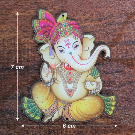 Lord Ganesh MDF Wooden Cutout | Wall Hangings | DIY Rangoli Kit | Decorations for Diwali, Dusshera Wedding Rangoli, Pooja, Decorations, Festival Gift | Pack of 2 - Bakeyy.com - India - Lord Ganesh MDF Wooden Cutout | Wall Hangings | DIY Rangoli Kit | Decorations for Diwali, Dusshera Wedding Rangoli, Pooja, Decorations, Festival Gift | Pack of 2 - 3" Inch