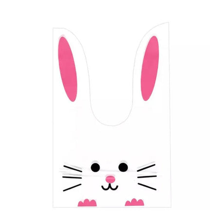 Rabbit Ear Candy Gift Bags Cute Plastic Bunny Goodie Bags Candy Bags for Kids Bunny Party Favors | Small | Pack of 50 - Bakeyy.com - India - Rabbit Ear Candy Gift Bags Cute Plastic Bunny Goodie Bags Candy Bags for Kids Bunny Party Favors | Small | Pack of 50 - Default Title