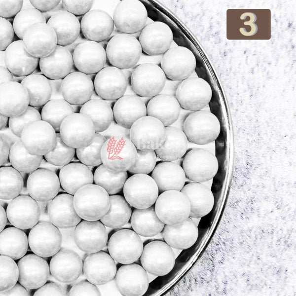 3 Silver Sprinkle Balls | Sprinkle for Cake, Cupcake, Brownies Decoration - Bakeyy.com