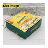 Sandwich Box Disposable Containers Made of food grade paper | Pack of 25| - Bakeyy.com - India - Sandwich Box Disposable Containers Made of food grade paper | Pack of 25| - Default Title