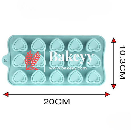 Heart Silicone Chocolate Mould | Chocolate Making and Shaping Mould | - Bakeyy.com - India - Heart Silicone Chocolate Mould | Chocolate Making and Shaping Mould | - Default Title