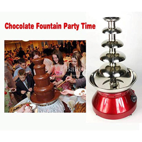 Electric Chocolate Fountain Machine | Adjustable Settings | Keep Warm Function | Perfect for Chocolate Melting | 5 Layer - Bakeyy.com - India - Electric Chocolate Fountain Machine | Adjustable Settings | Keep Warm Function | Perfect for Chocolate Melting | 5 Layer - Default Title