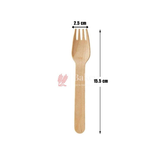 Disposable Wooden Fork | Fork 110mm Bio-Degradable | Pack of 100